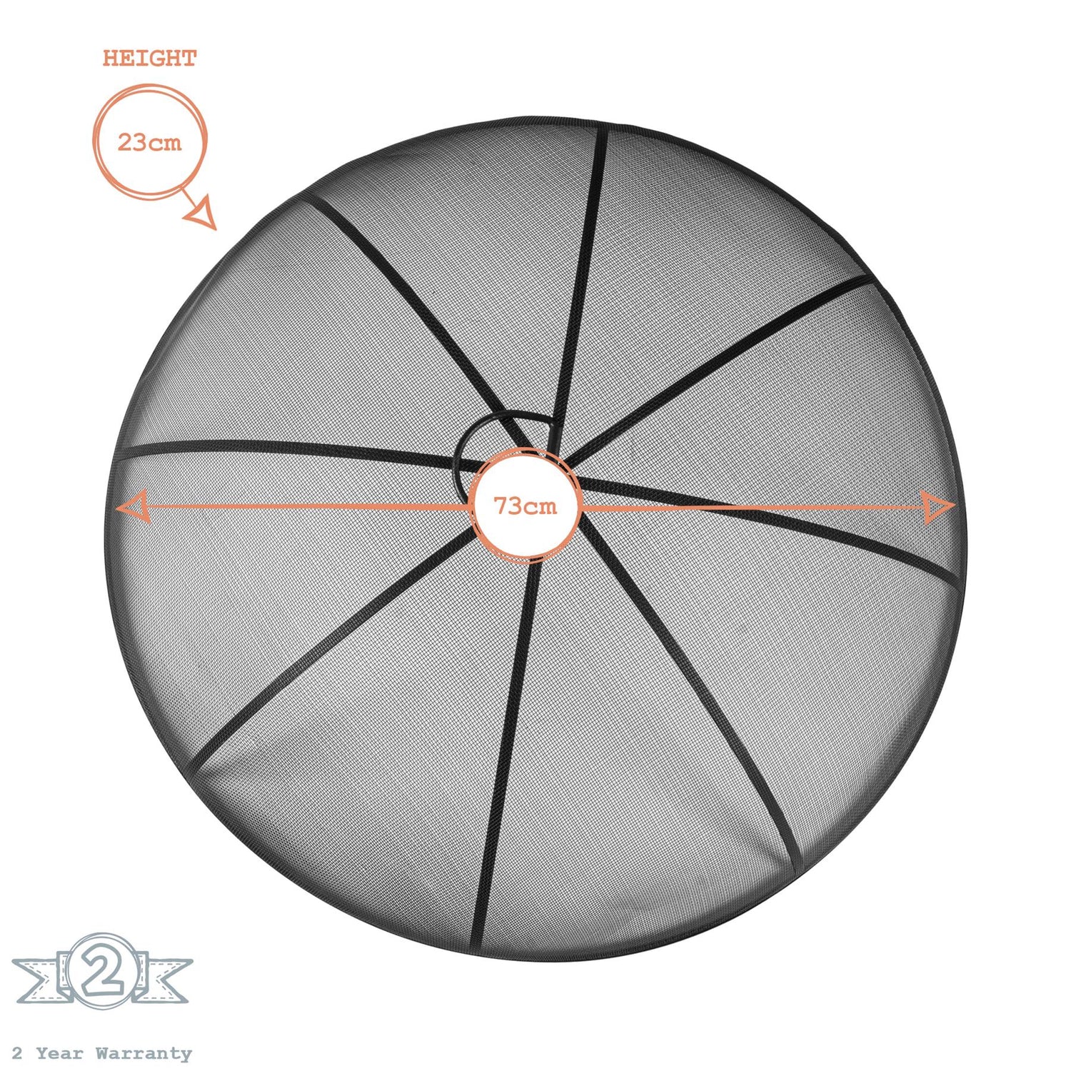 Harbour Housewares Round Firepit Dome - 73cm