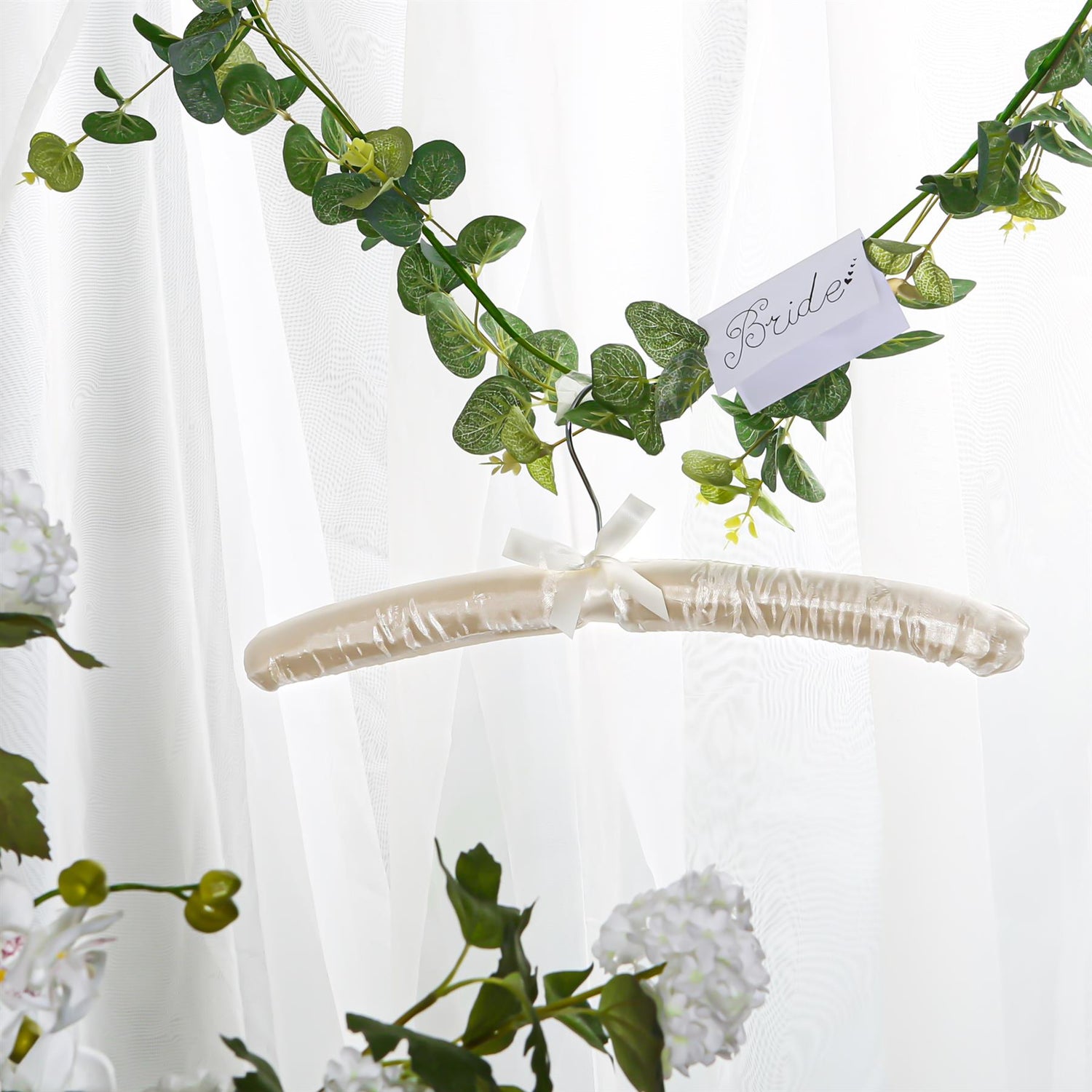 Padded Satin Clothes Hanger