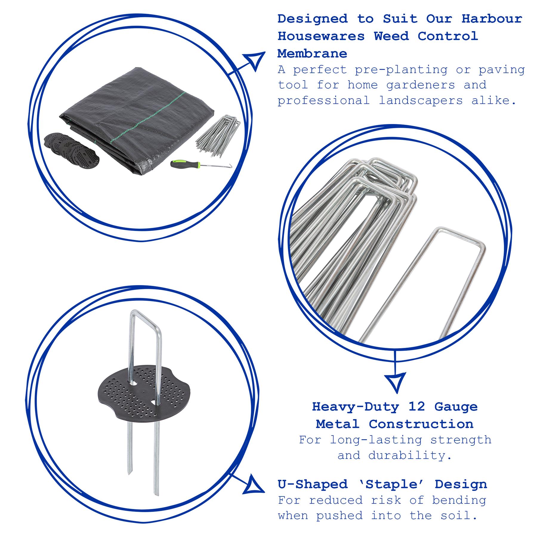 15cm Weed Membrane Pegs - Pack of 20