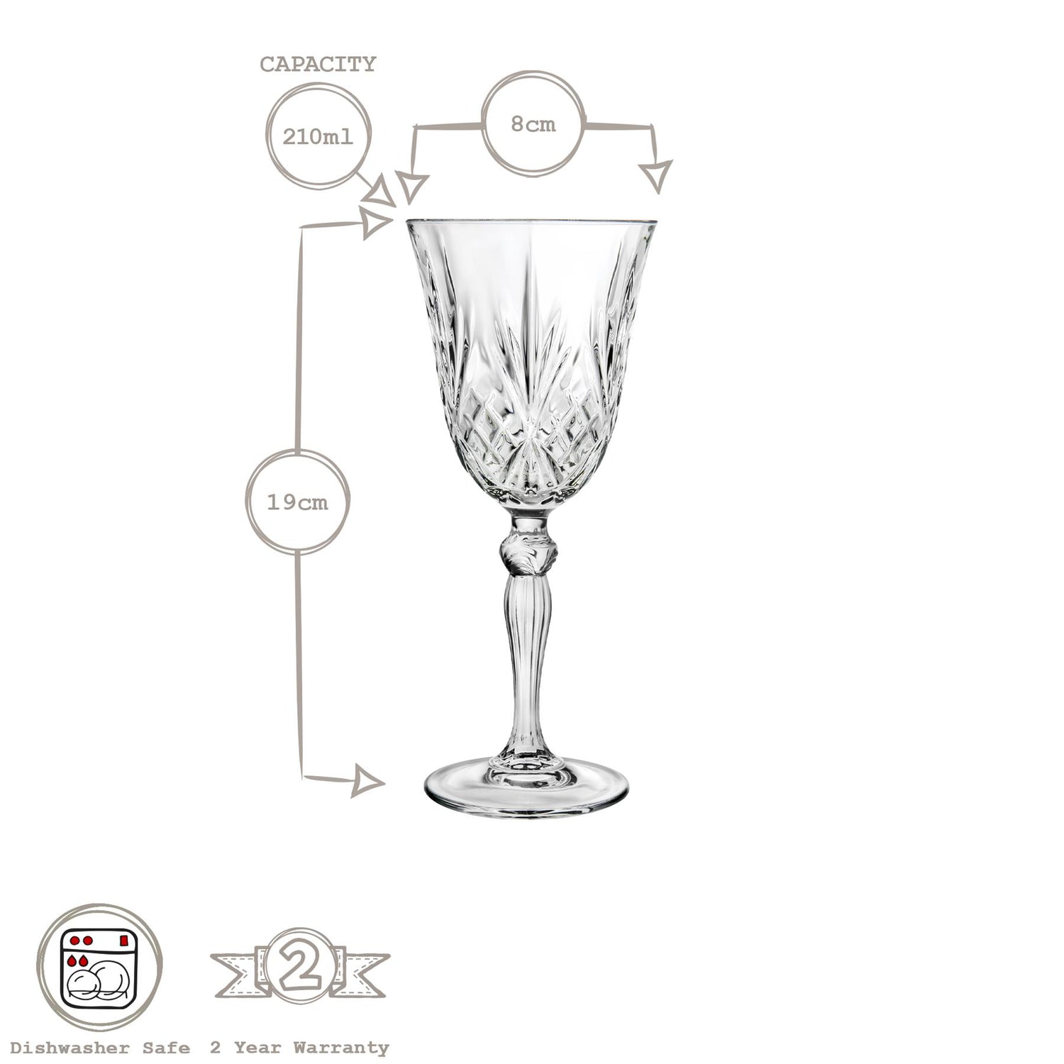 210ml Melodia White Wine Glass
