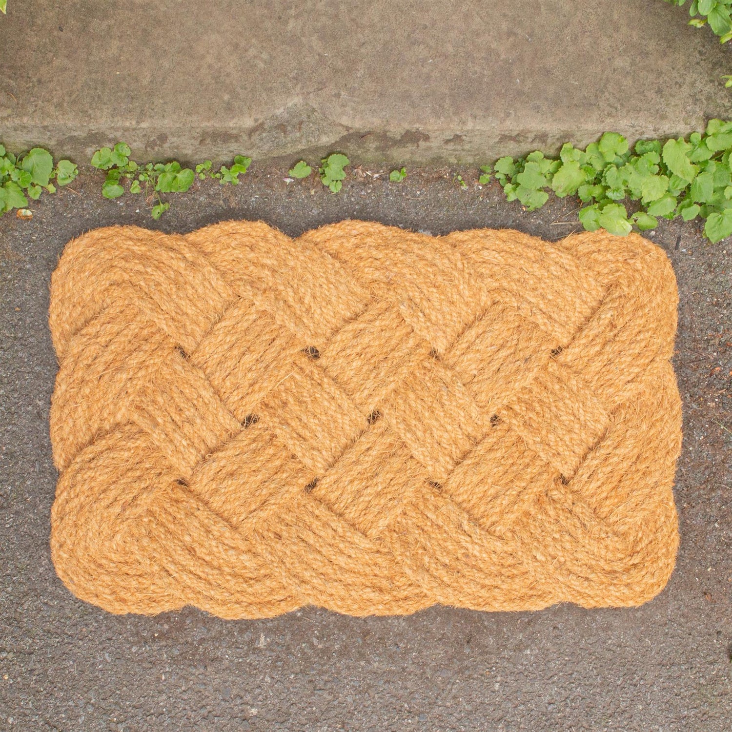 68cm x 43cm Natural Coir Knotted Door Mat