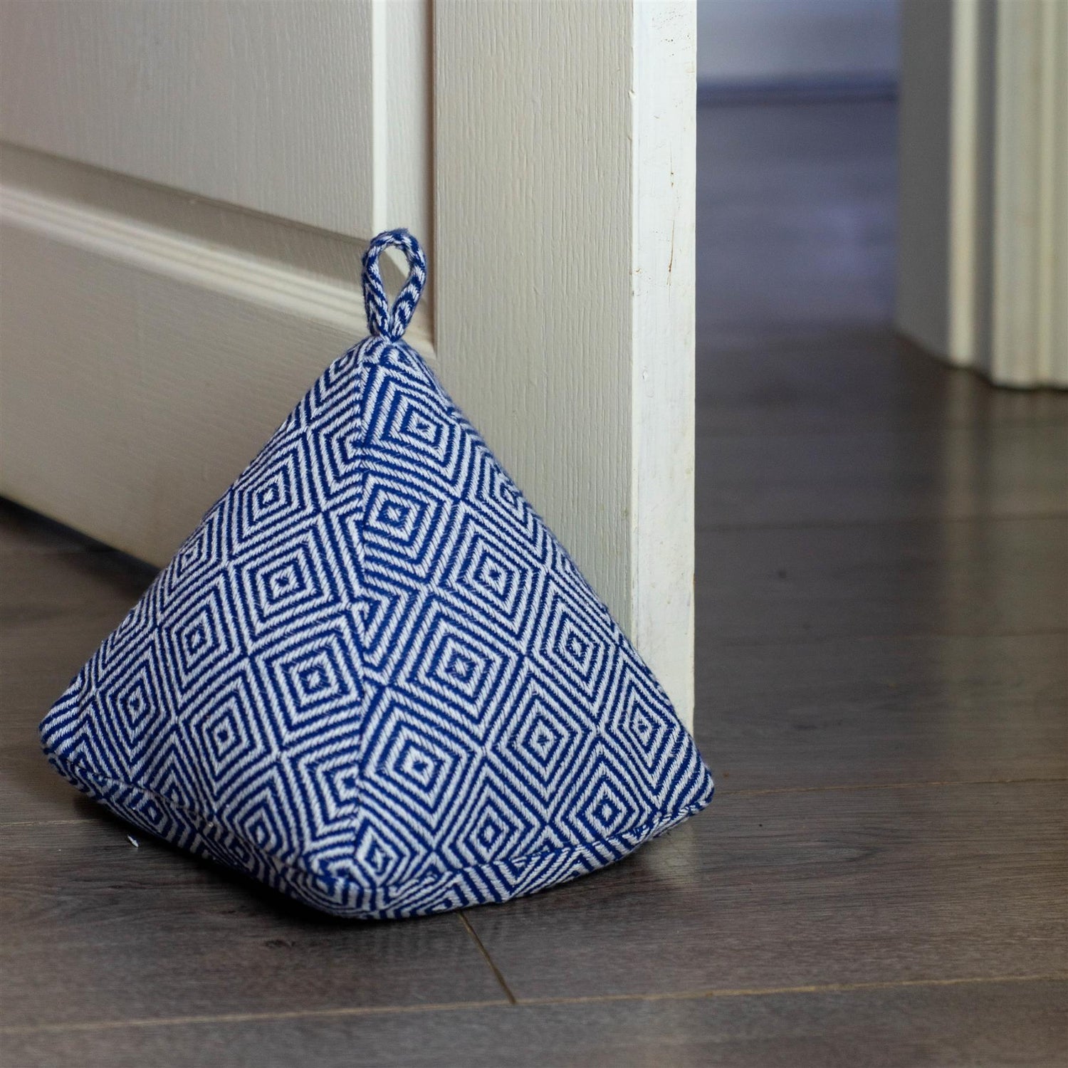 Nicola Spring Decorative Door Stop Blue 20cm Interior Door Lifestyle