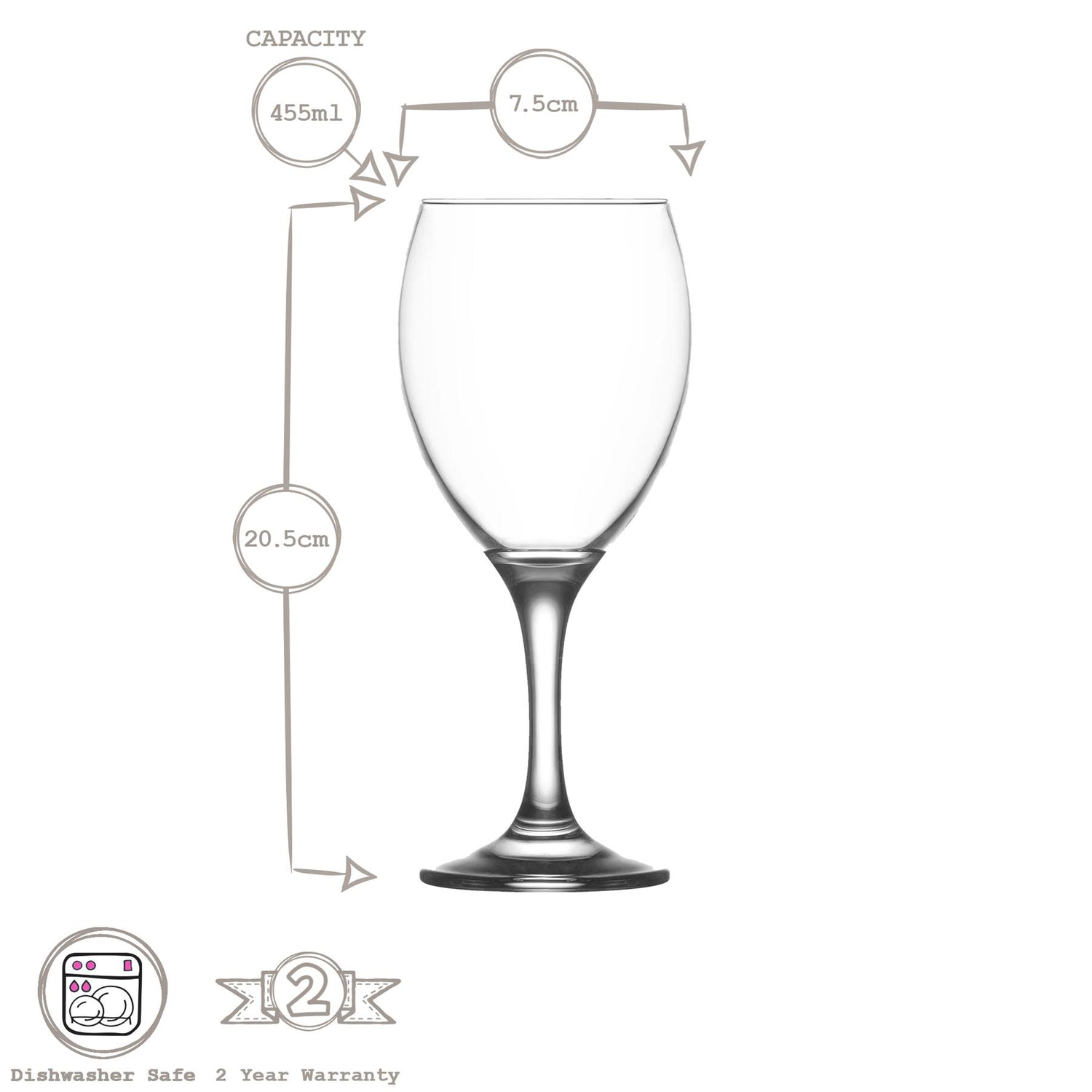 455ml Empire Red Wine Glass