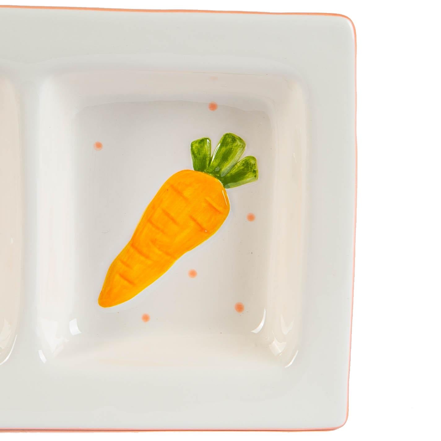 Easter Bunny Snack Plate - 31cm - White