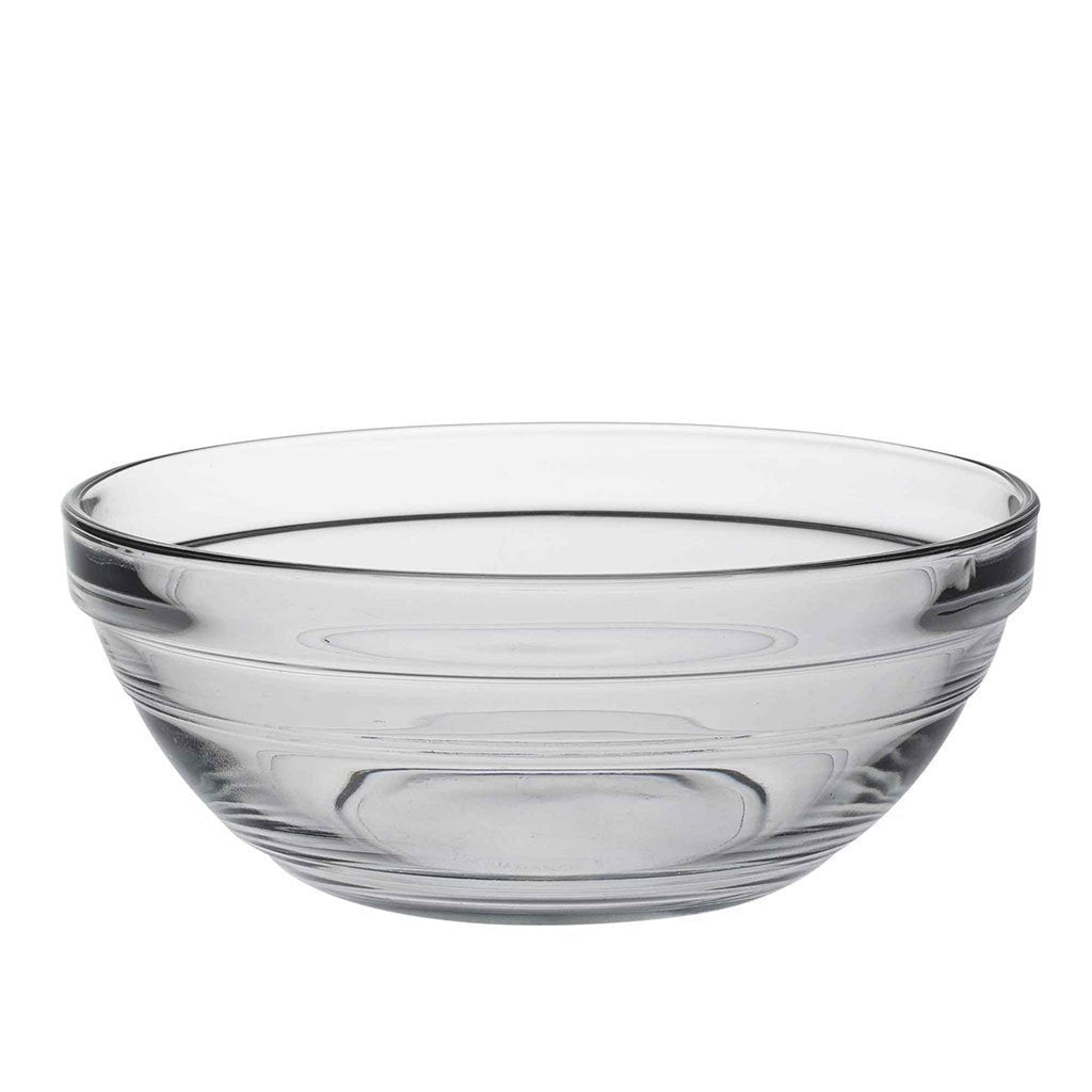 Duralex Lys Clear Stacking Glass Food Bowl - 140mm