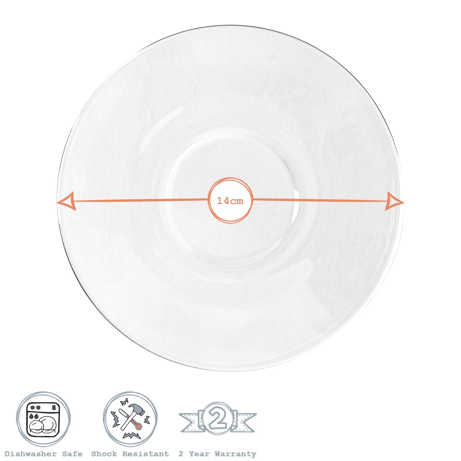 Bormioli Rocco Easy Bar Glass Tea Saucer - 14cm