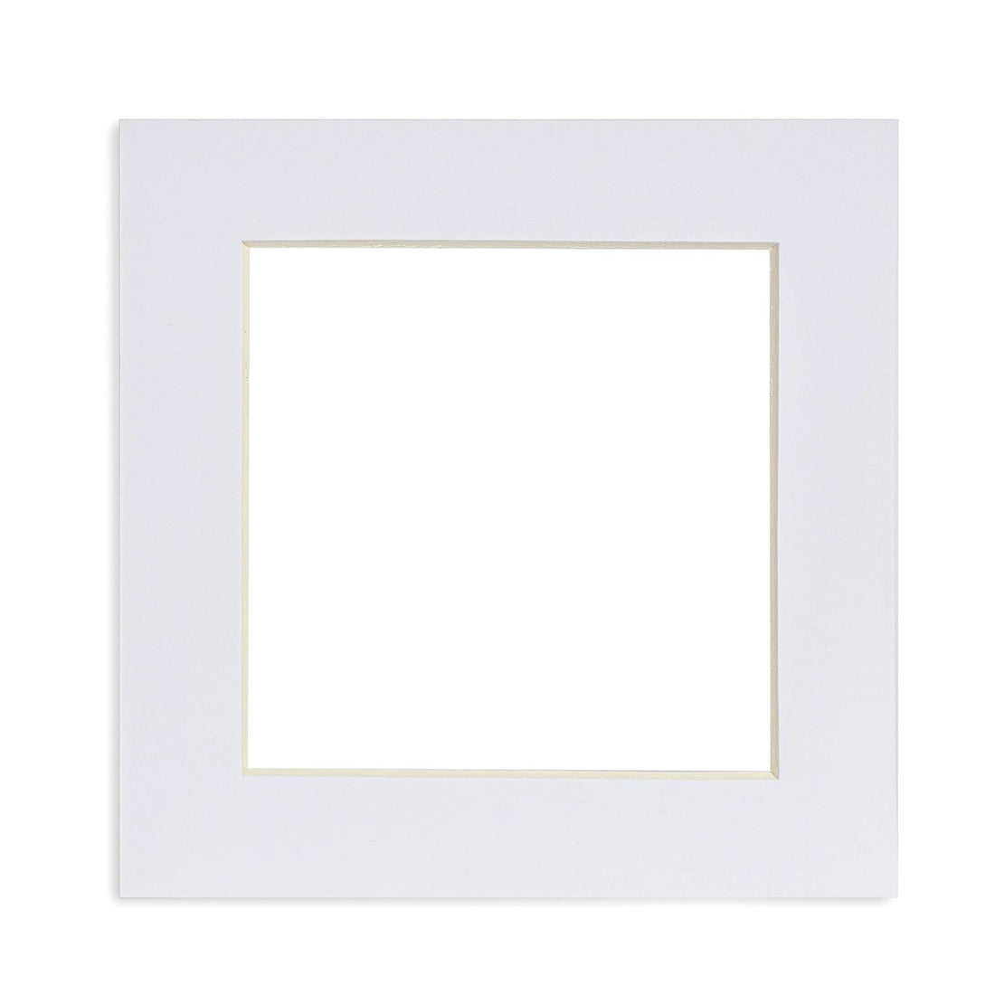 Nicola Spring Picture Mount for 6 x 6" Frame | Photo Size 4 x 4" - White