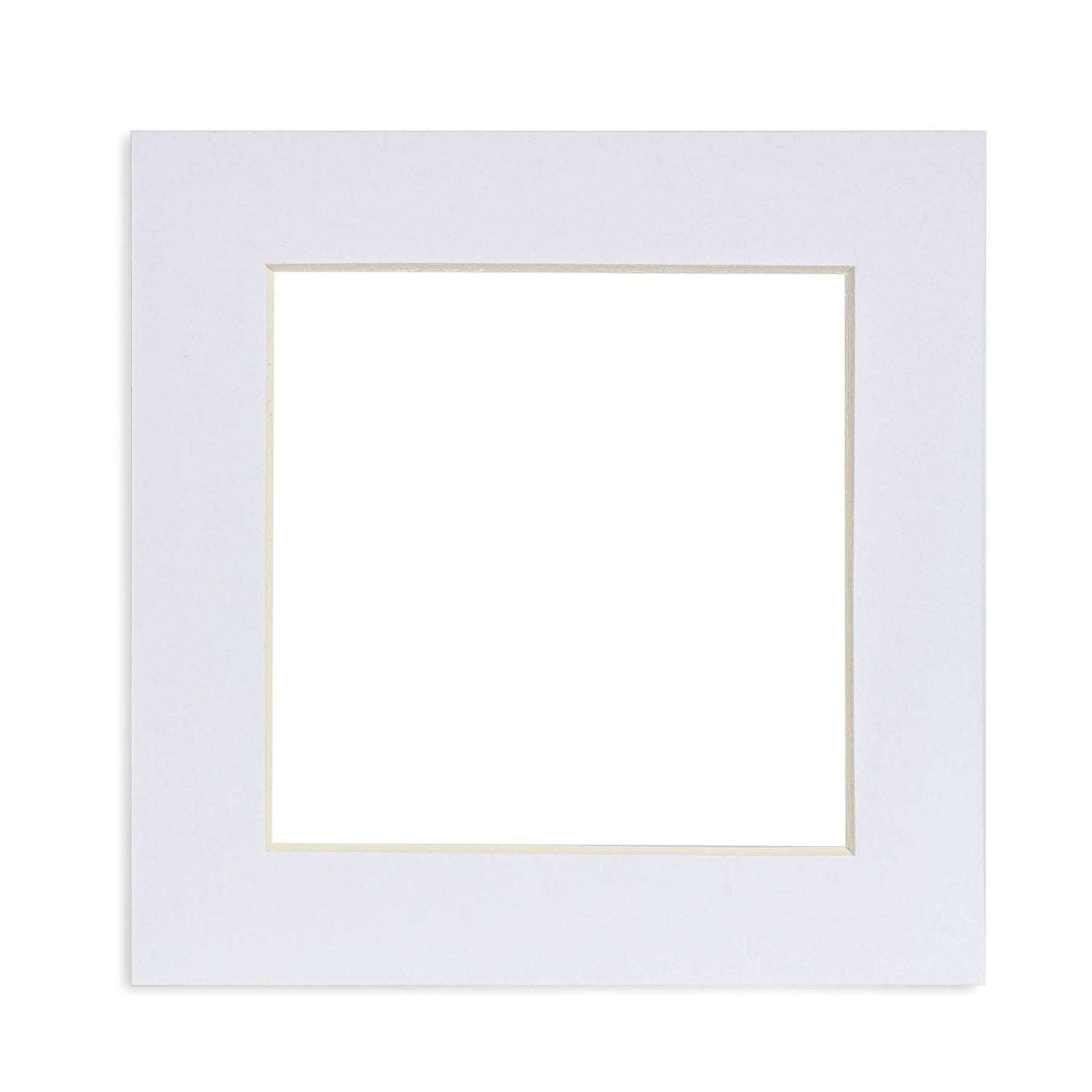 Nicola Spring Picture Mount for 6 x 6" Frame | Photo Size 4 x 4" - White
