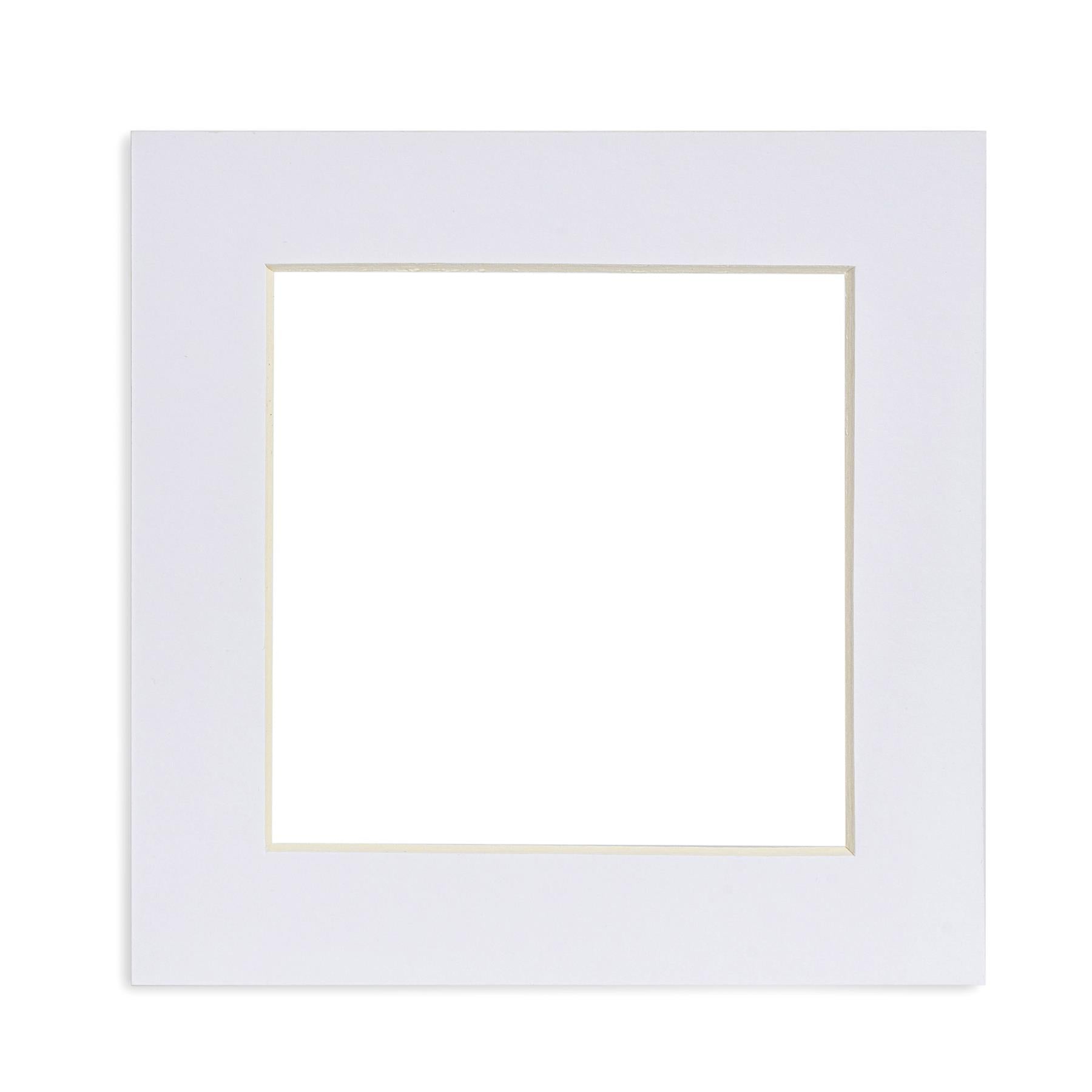 Nicola Spring Picture Mount for 6 x 6" Frame | Photo Size 4 x 4" - White
