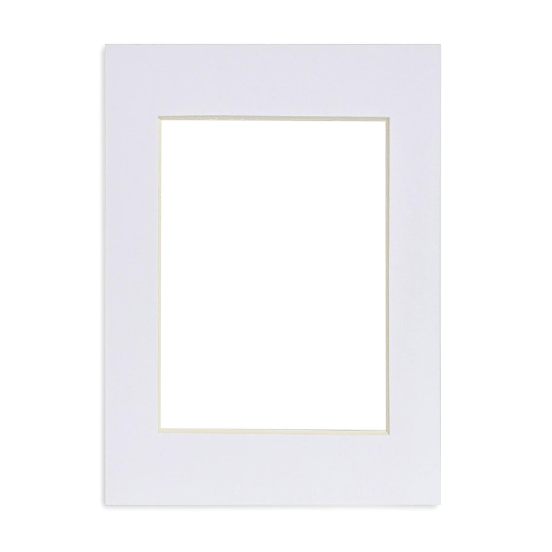 Nicola Spring Picture Mount for 5 x 7" Frame | Photo Size 3.5 x 5" - White