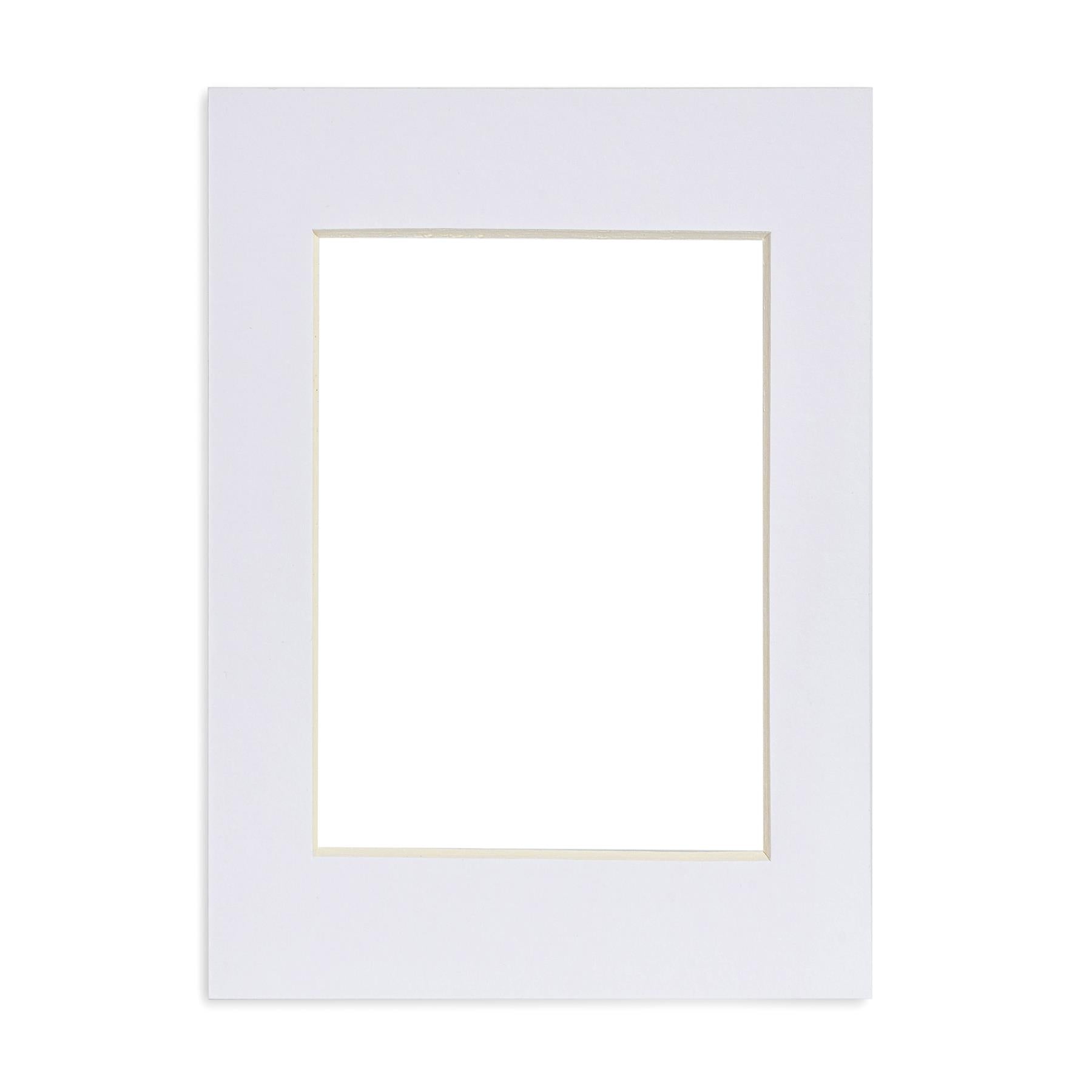 Nicola Spring Picture Mount for 5 x 7" Frame | Photo Size 3.5 x 5" - White