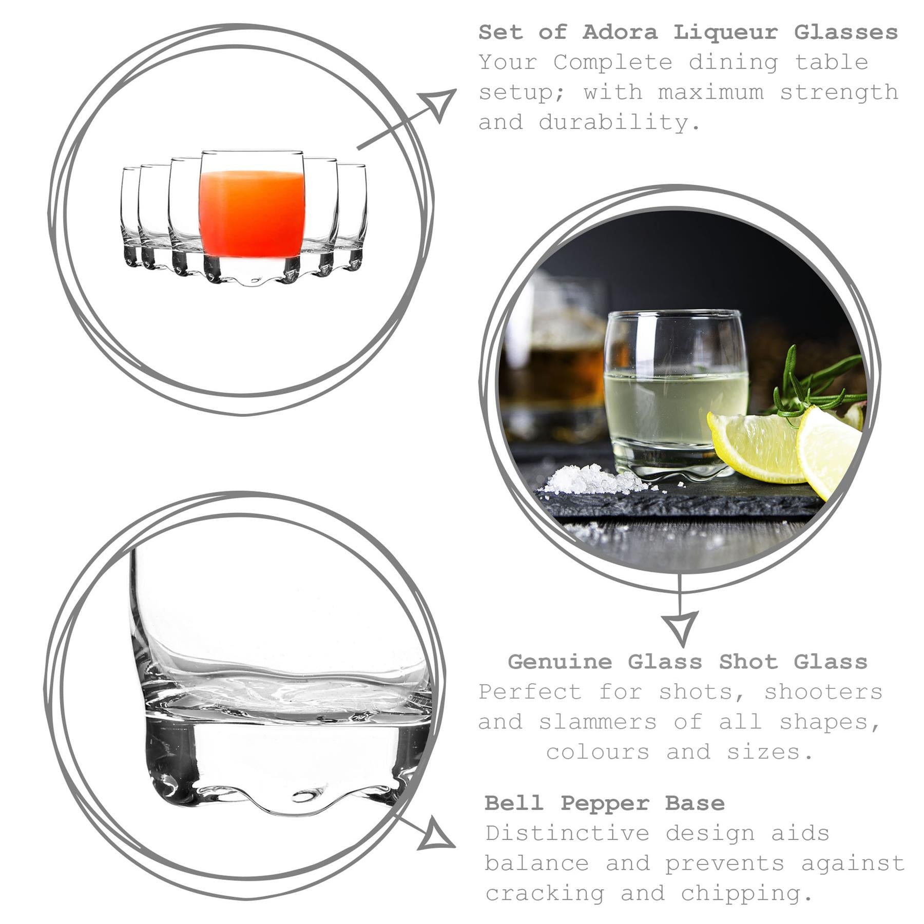 LAV Adora Shot Glass - 80ml