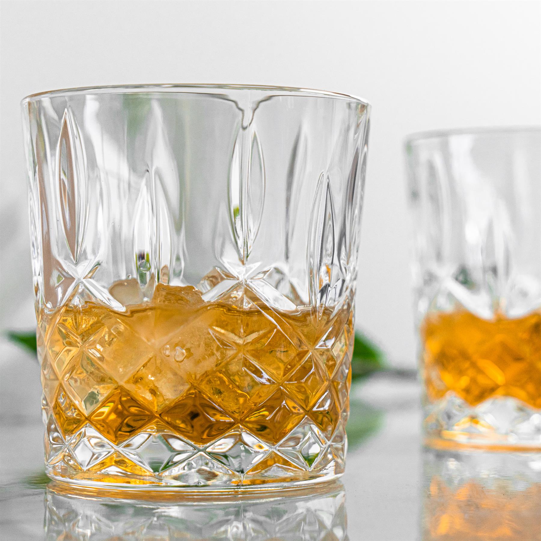 RCR Crystal Orchestra Cut Glass Double Old Fashioned Glass - 340ml