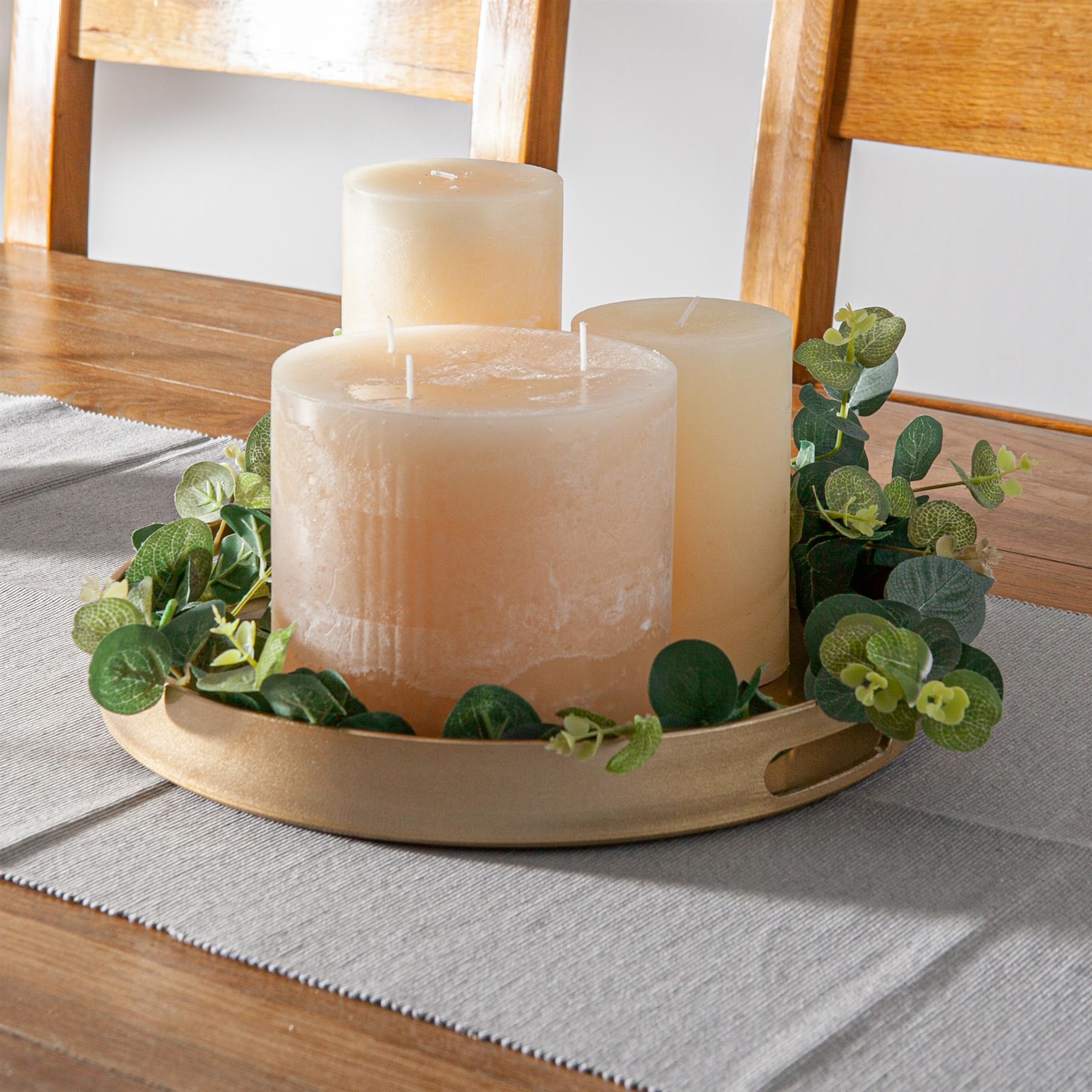 Round Serving Tray - Centre Piece - 33cm - Gold