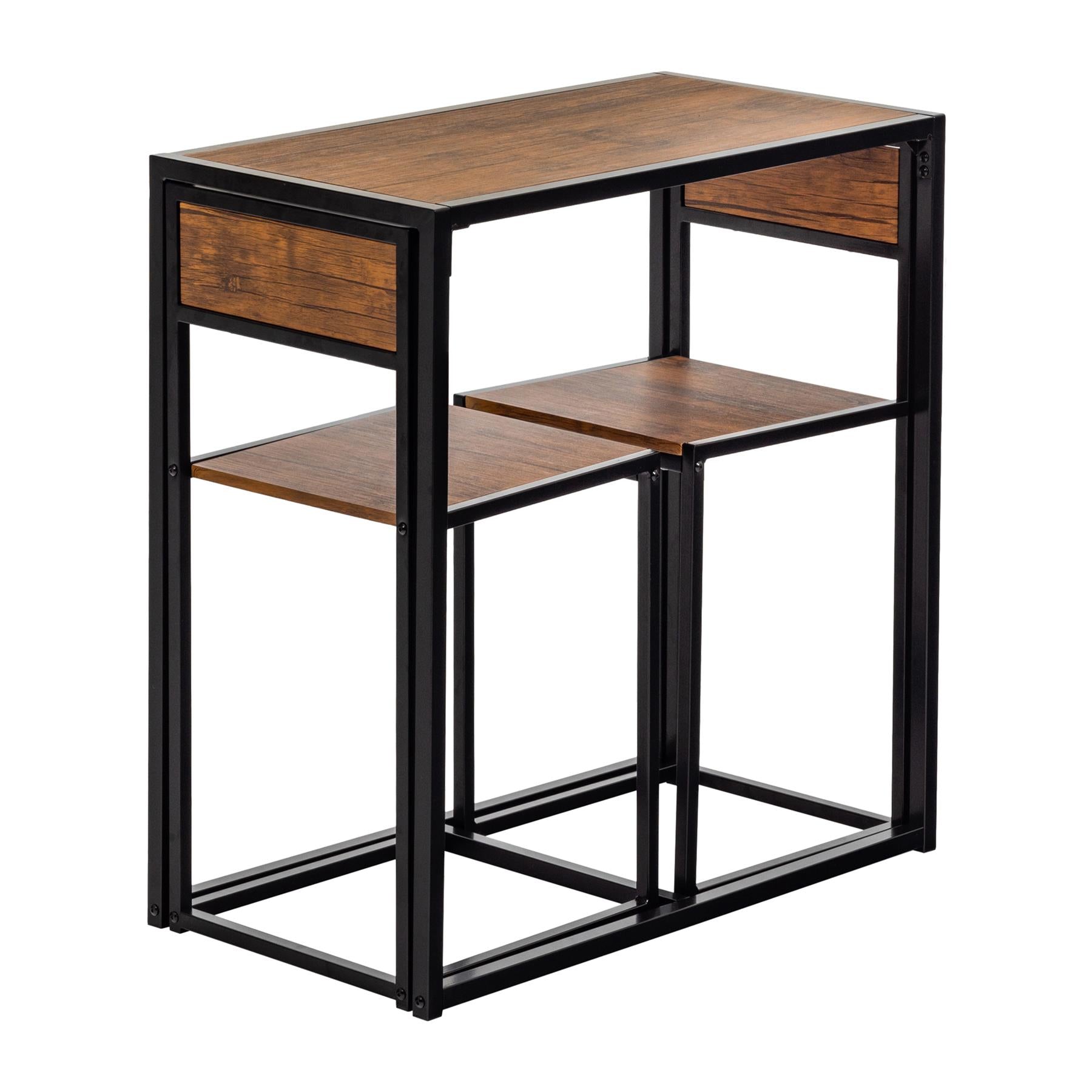 2 Seater Breakfast Bar Set - Brown