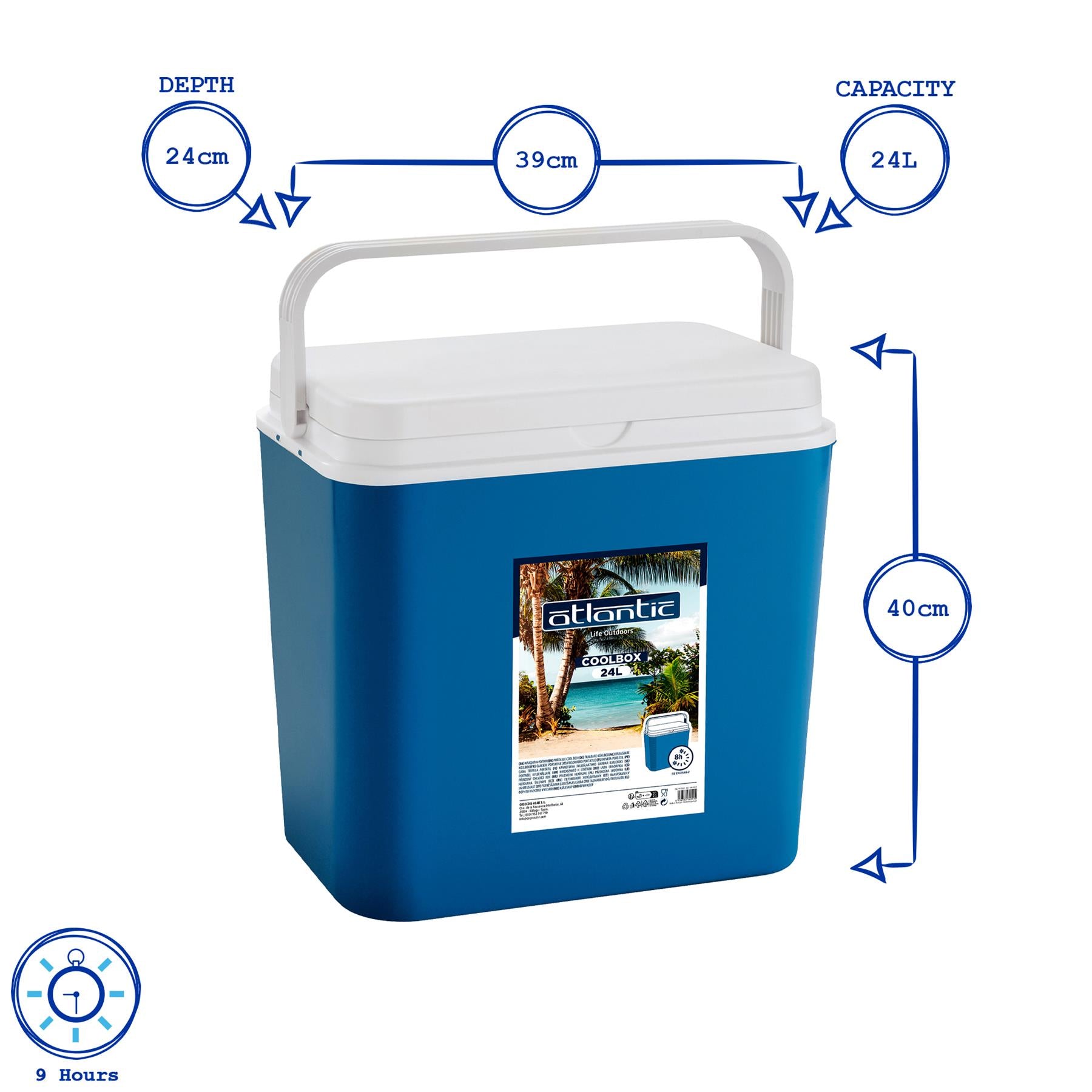 Blue 24L Cool Box