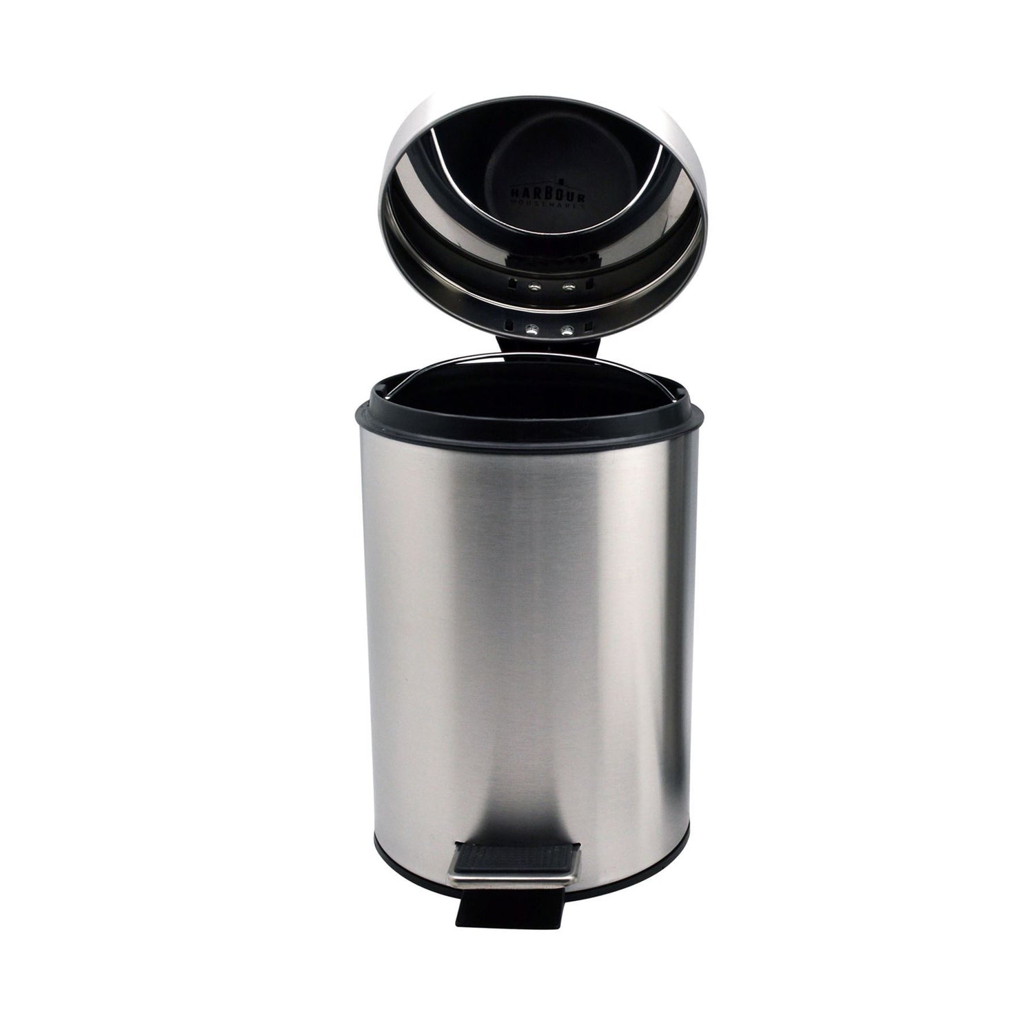 Harbour Housewares Bathroom Pedal Bin With Inner Bucket - Matte - 3L