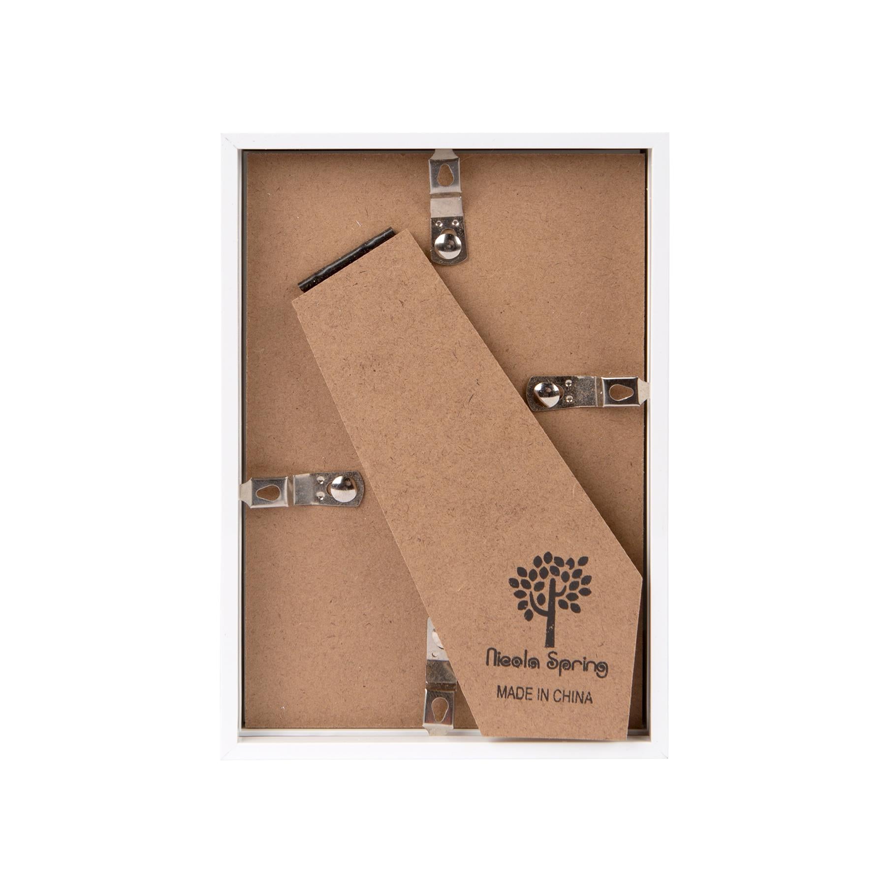 4" x 6" 3D Deep Box Photo Frame - White