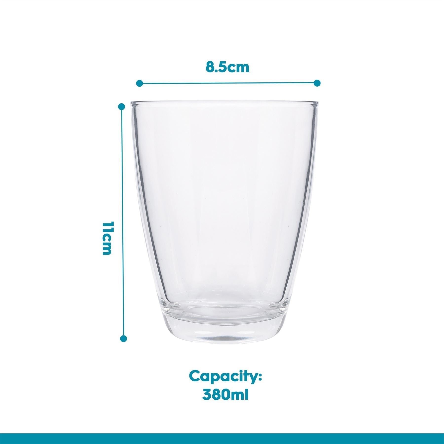 380ml Conical Glass Tumbler