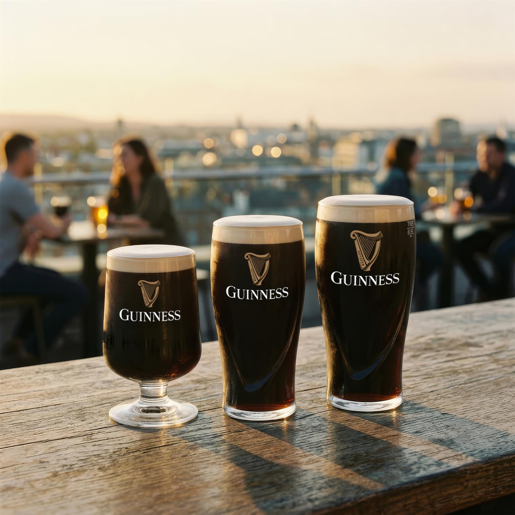 Guinness 2pc Embossed Pint Glass Set