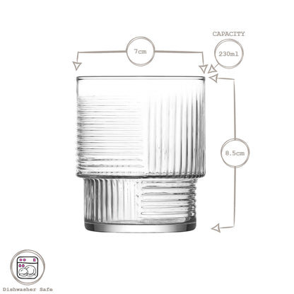 230ml Helen Stacking Whisky Glass