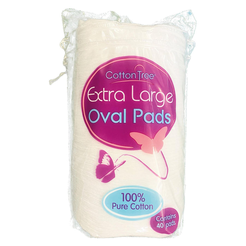 Oval Cotton Pads - Pack of 40 - By Cotton Tree