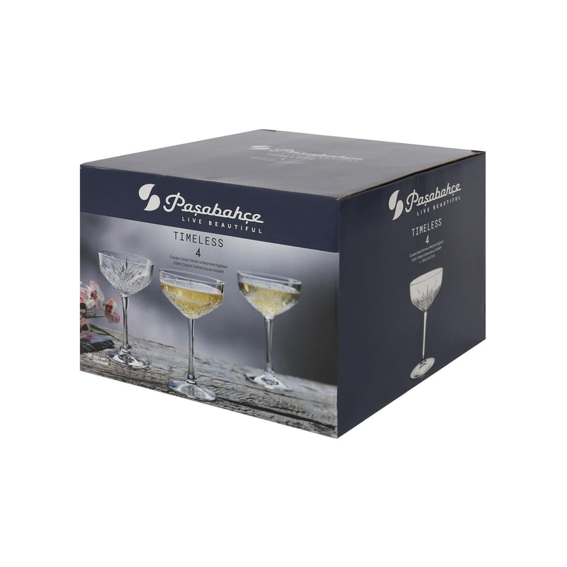 255ml Timeless Glass Champagne Saucer - By Pasabahce