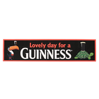 Guinness Toucan PVC Bar Mat - 50 x 12cm - Black/Red