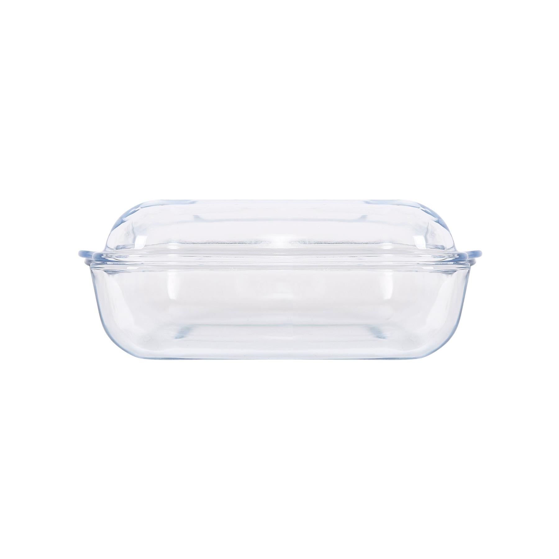 Square Glass Oven Dish with Lid - 24cm x 21cm