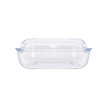 Square Glass Oven Dish with Lid - 24cm x 21cm