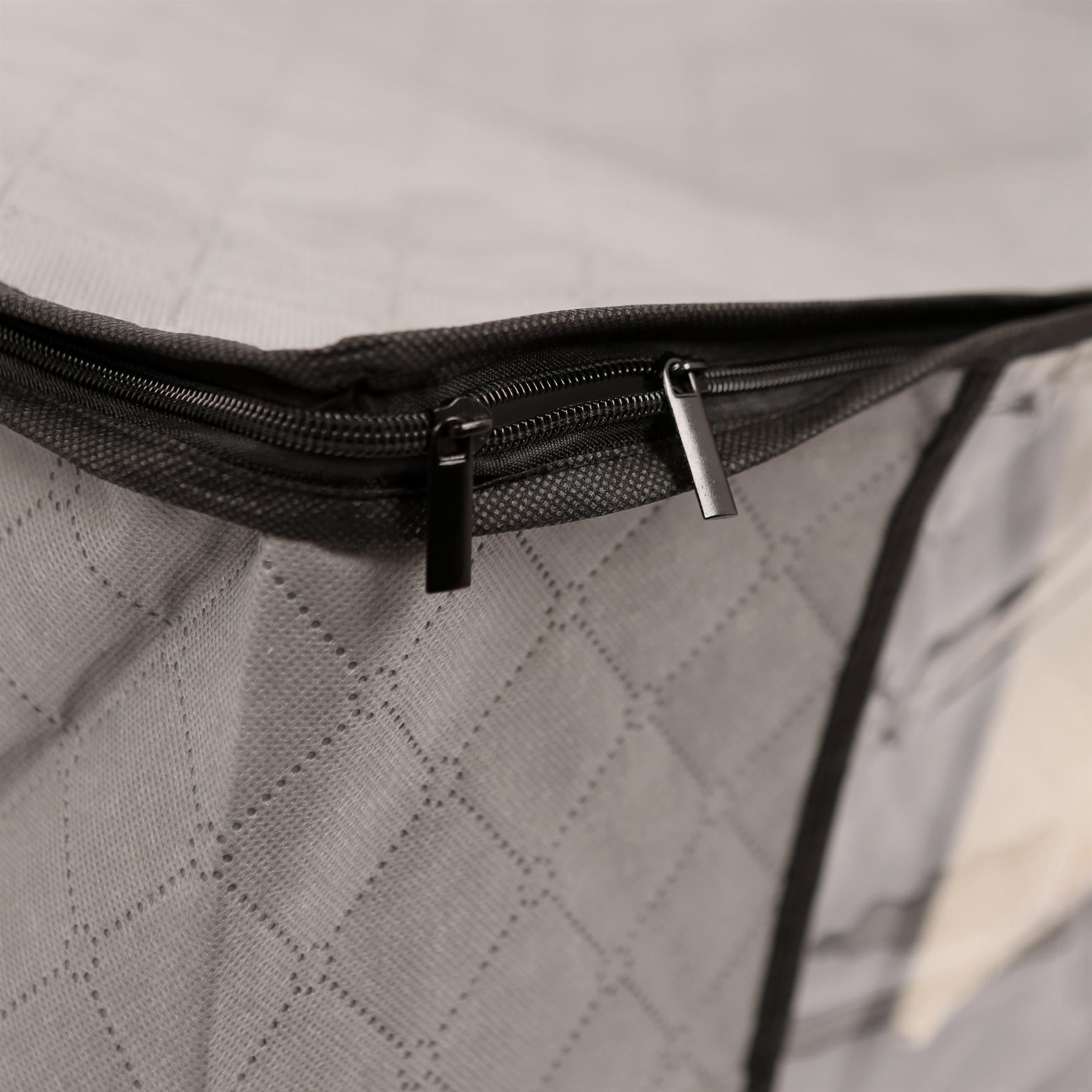 95 Litre Clothes Storage Bags with Lid - Grey - Pack of 5