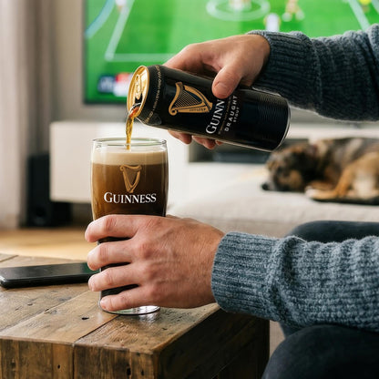 Guinness 2pc 500ml Embossed Can Glass Set
