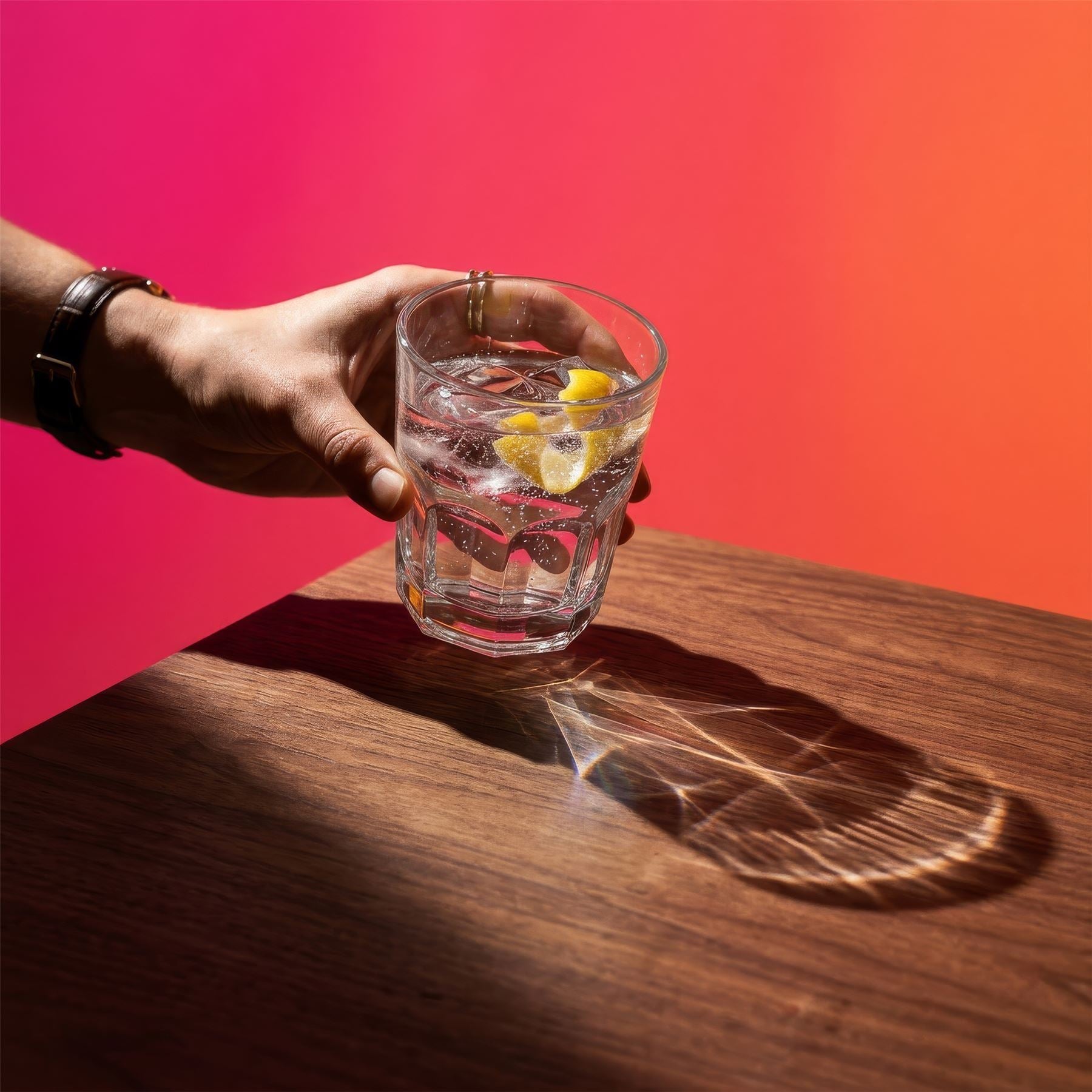 285ml Panelled Glass Tumbler