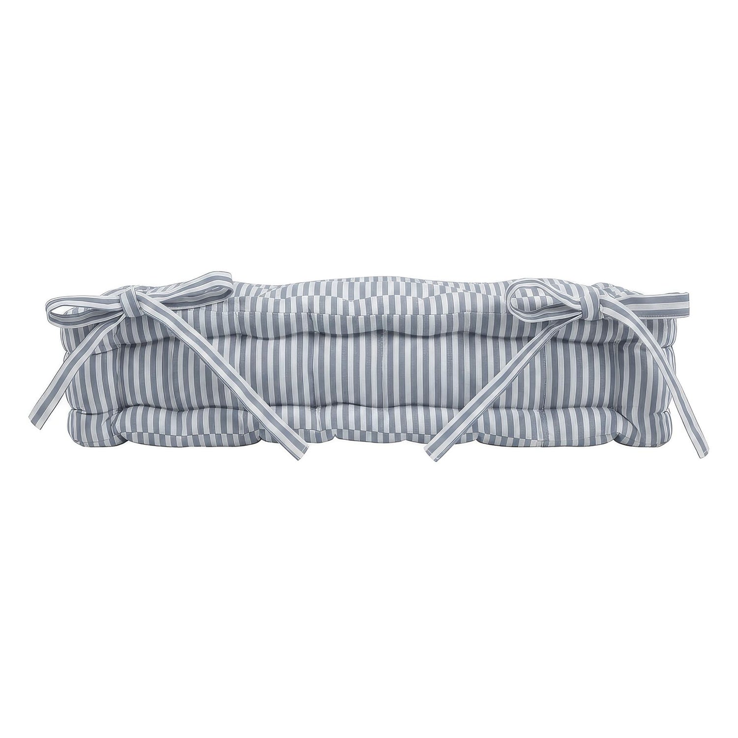 Deluxe Square Seat Pad - 40 x 40cm - Grey Stripe