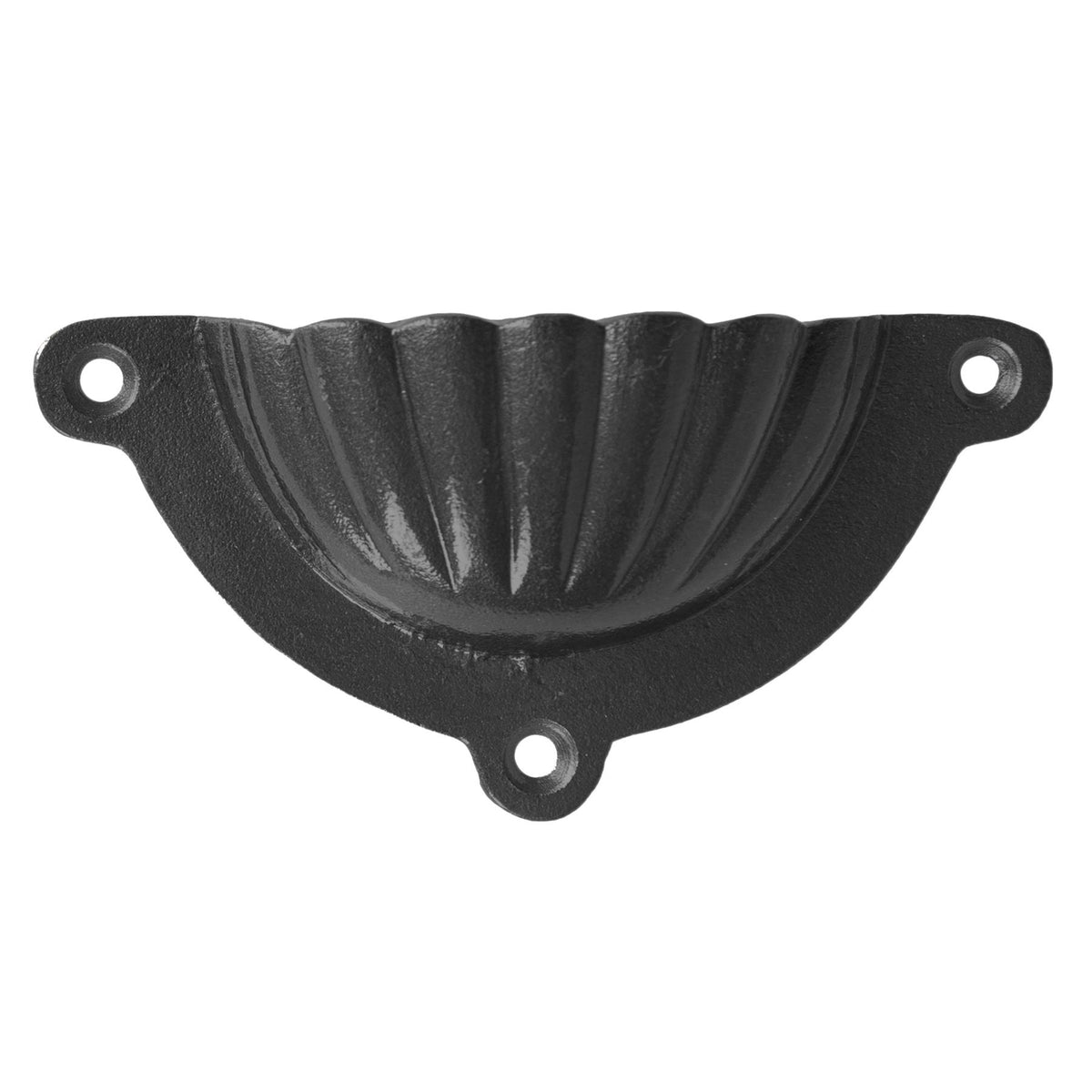 Fluted Drawer Pull - W95 x H50mm - Black