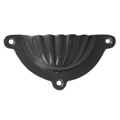 Fluted Drawer Pull - W95 x H50mm - Black
