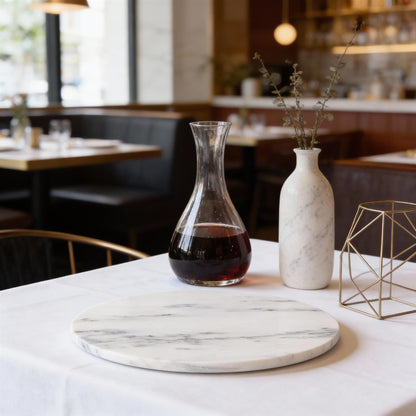 Marble Serving Board - 33cm - White