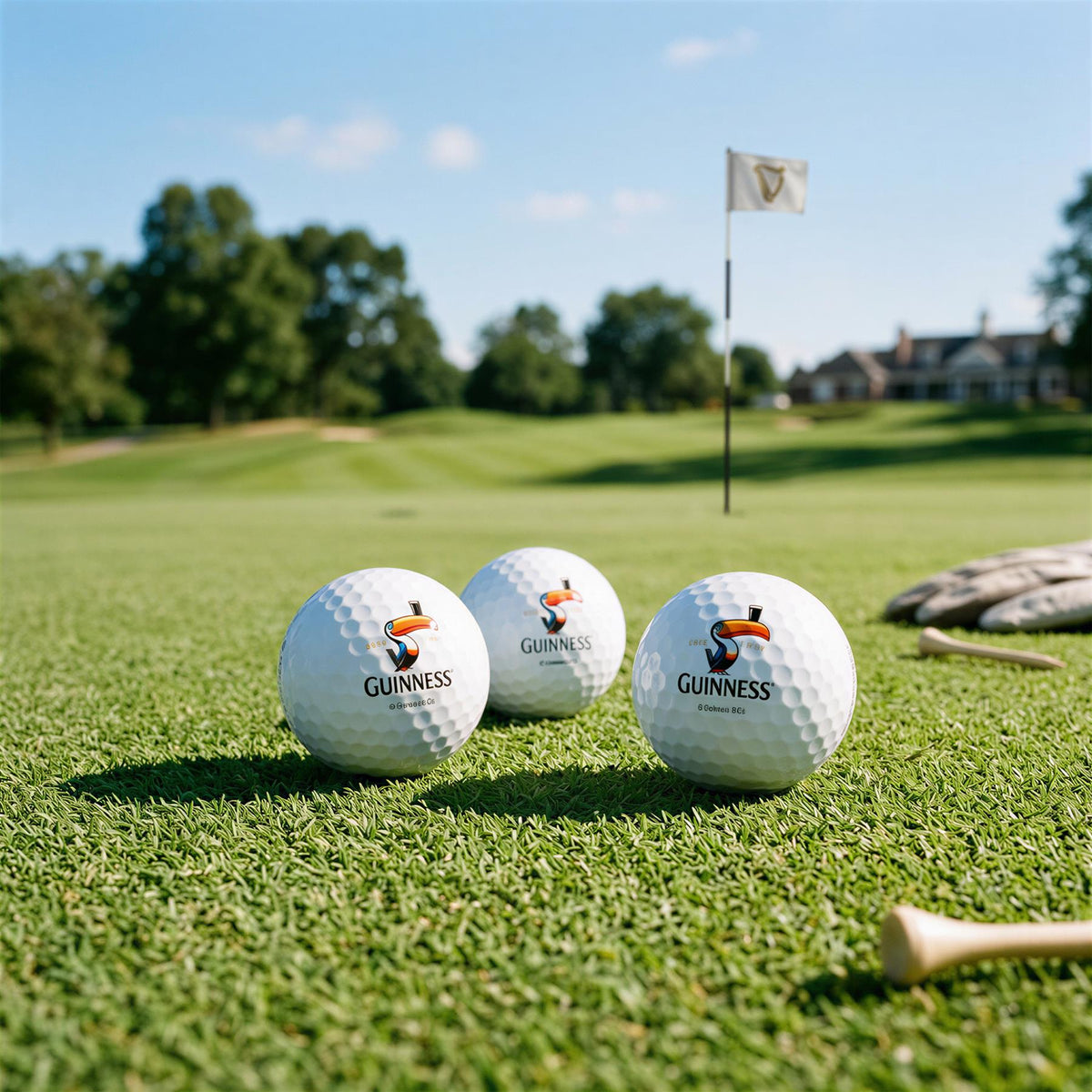 Guinness Toucan Golf Balls - White - Pack of 3