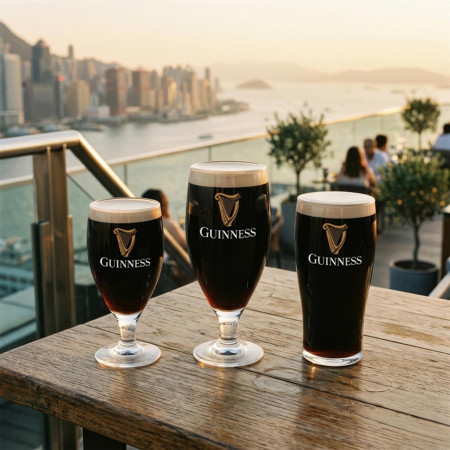 Guinness 2pc Stemmed Pint Glass Set