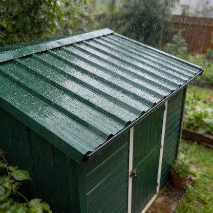 Corrugated Metal Roofing Sheets - 110 x 46cm - Green - Pack of 14