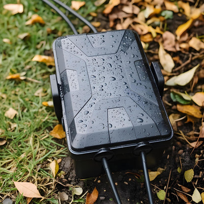 Weatherproof Outdoor Electrical Box - Small - Black