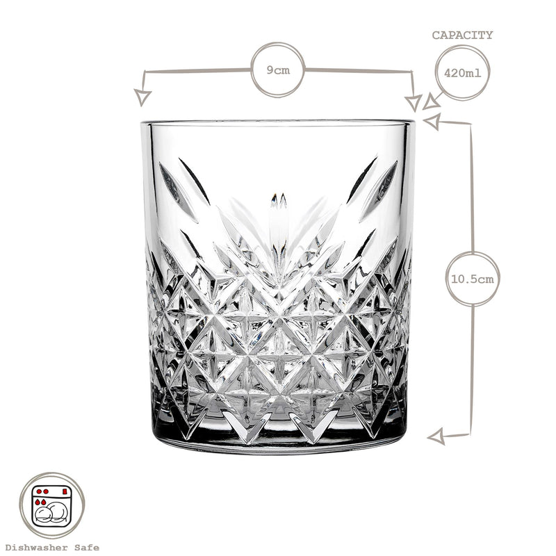 420ml Timeless Whisky Glass - By Pasabahce