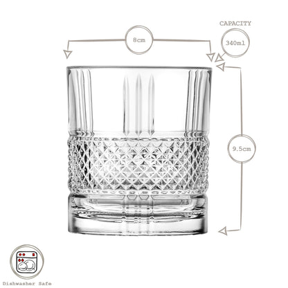 340ml Brillante Whisky Glass