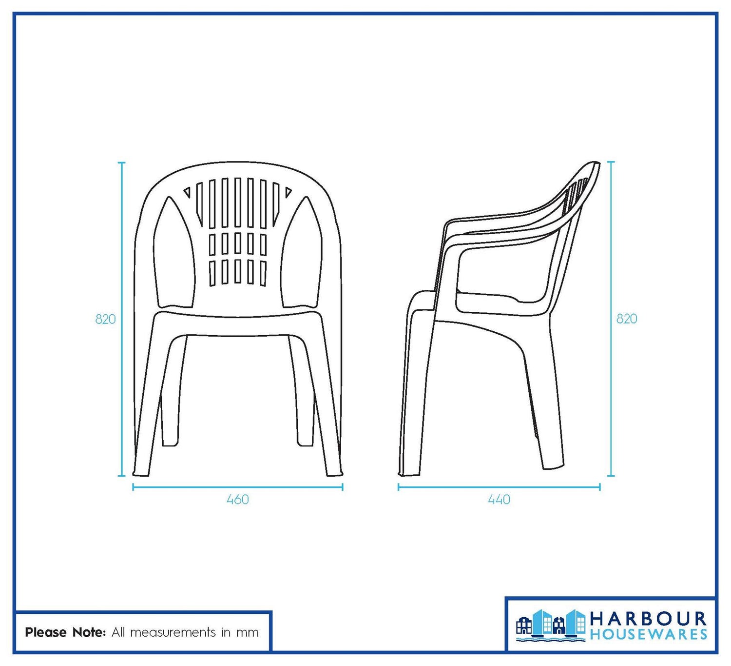 Irem Garden Dining Chair - White