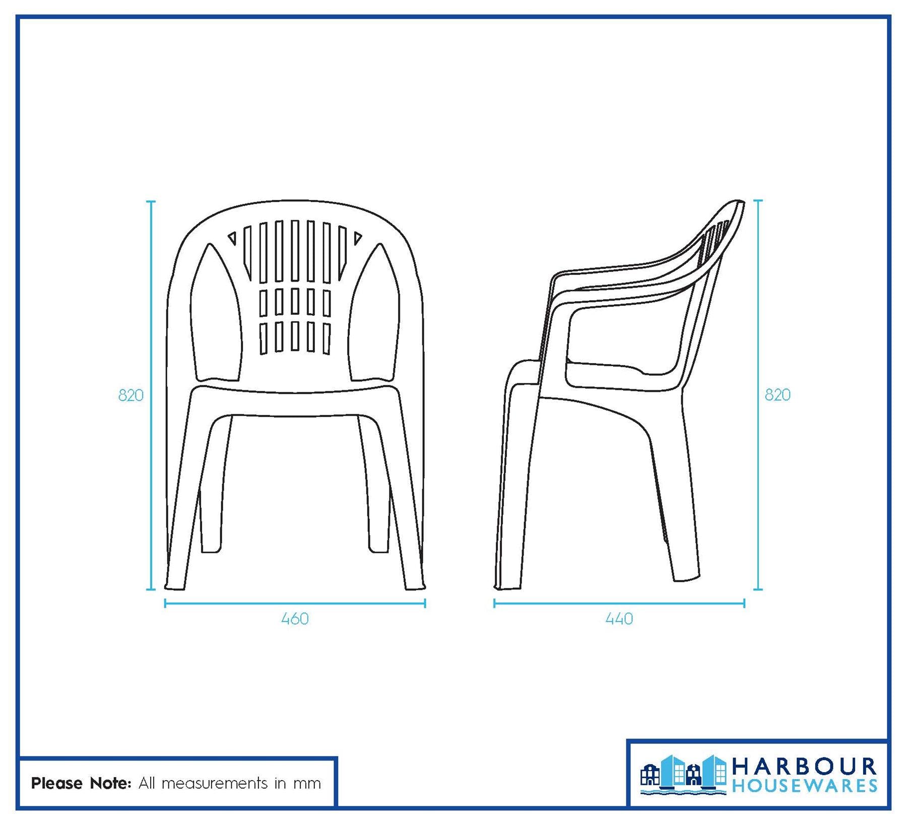 Irem Garden Dining Chair - White