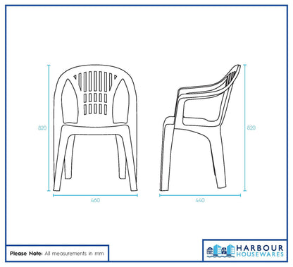 Irem Garden Dining Chair - White