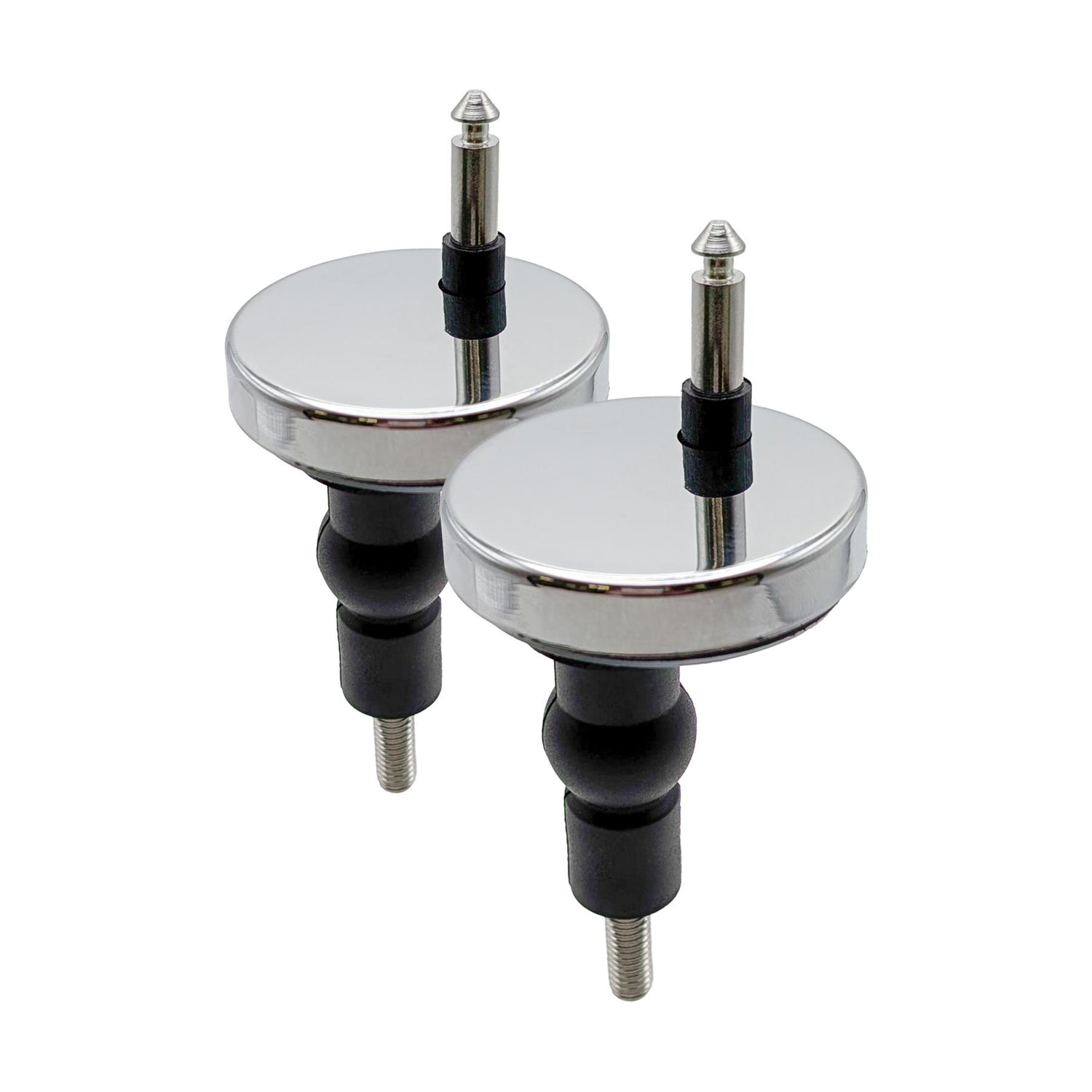 Universal Quick Release Toilet Seat Fittings - Chrome - Pack of 2