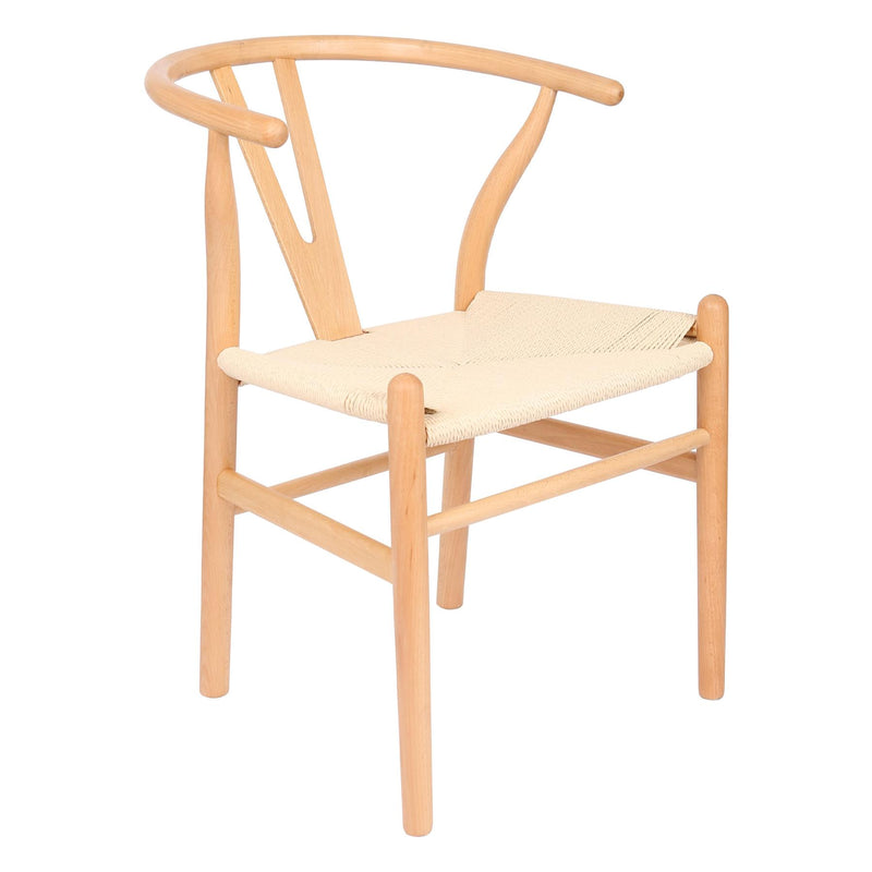 Beech Wooden Wishbone Dining Chair - By Nicholas Winter