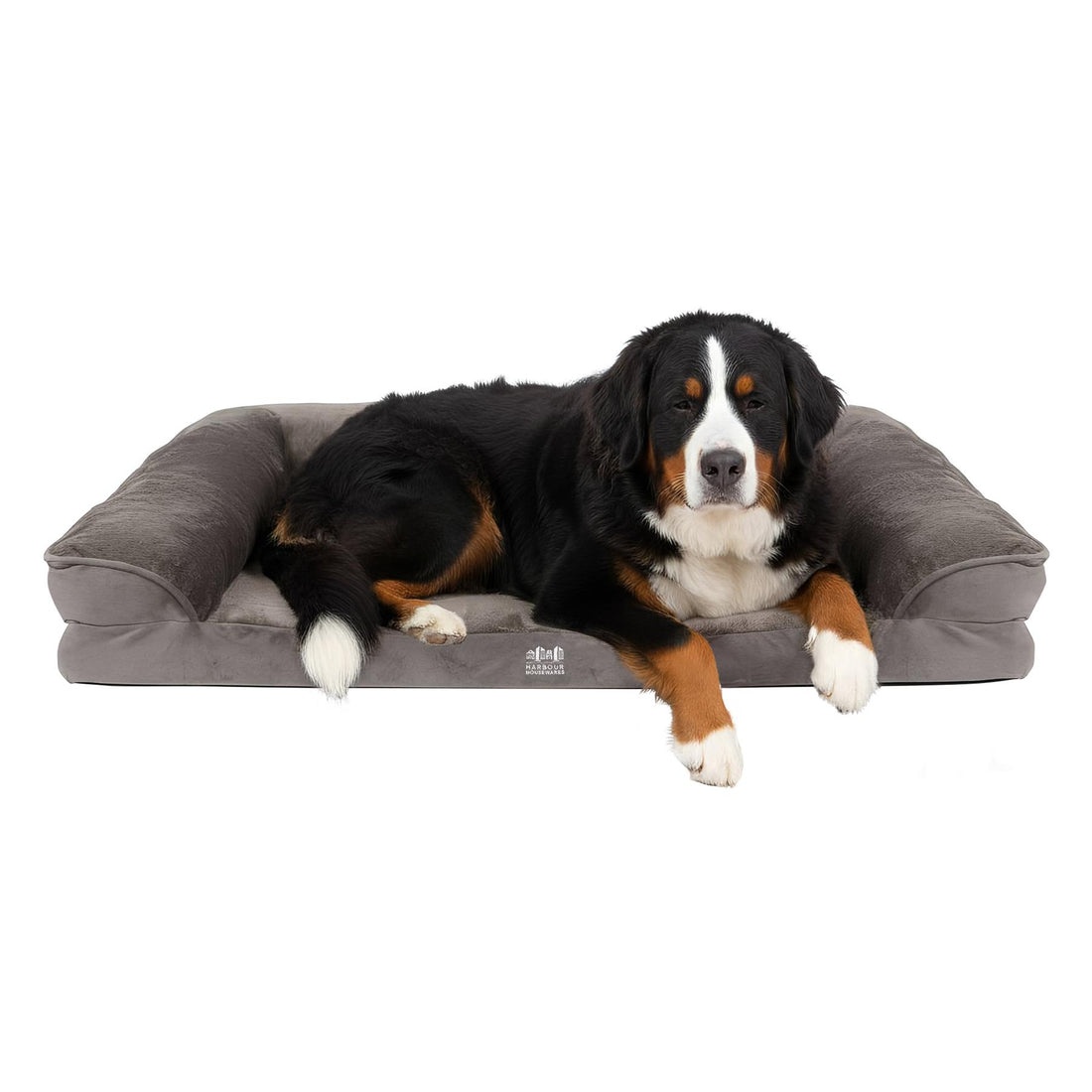 Deluxe Waterproof Dog Bed - Extra-Large - Grey
