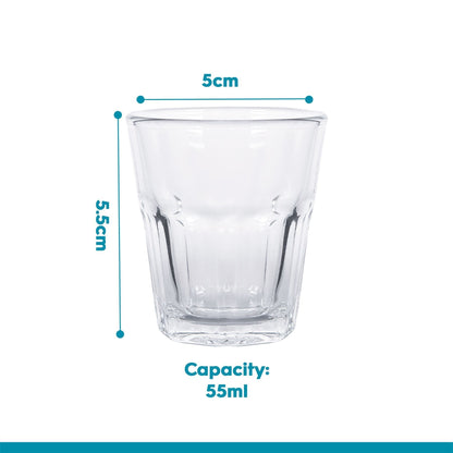 55ml Panelled Shot Glass